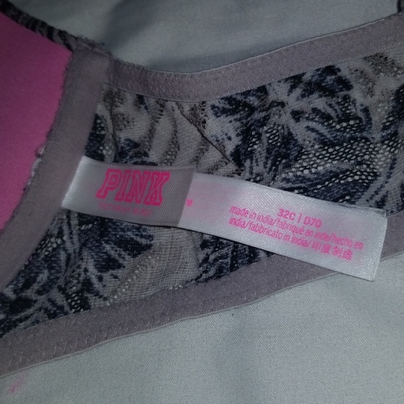 SOLD💖PINK T-Back Floral Bra💖 - Picture 4 of 4